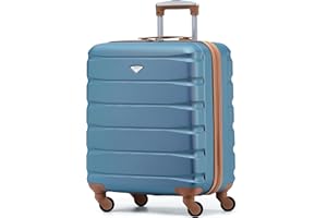 Flight Knight Lightweight 4 Wheel ABS Hard Case Suitcases Cabin Carry On Hand Luggage Approved for Airlines Including British Airways & Maximum Size for easyJet Large Cabin Bag 56x45x25cm