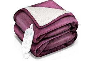 sinnlein® Coperta Elettrica 200x180cm con spegnimento automatico | 9 Livelli di Riscaldamento, Timer, Riscaldamento Rapido, Per Divano, Letto