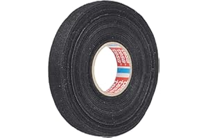 Tesa Pet-Vlies Taśma Izolacyjna, Czarny, ‎2500 x 1.5 x 0.1 cm; 50 g