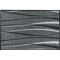 Erwin Müller Fußmatte „Ludwigshafen“ – 50x75 Cm, Grau/grün, Rutschfest, Für Innen/außen, Geeignet Für Fußbodenheizung