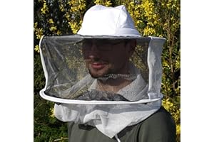 Förster-Fellnest Qualitäts Imkerbekleidung: Imkerhut mit Schleier, Imkerschleier, Imkerhaube - rundum großräumig vernetzt, u.a. für Imkerjacke, Imkeroverall mit Wulstkragen