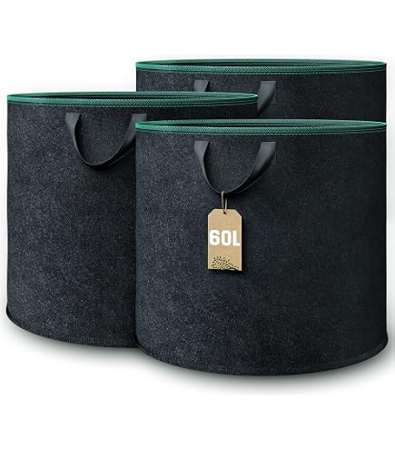 Sac De Culture Géotextile Root Pouch 25 GAL (95 Litres) | Pot De Jardinage, Conteneur De Plantes | Drainage Optimal Pour Racines