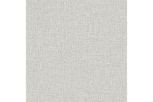 Arthouse Light Grey Textured Linen Wallpaper - Subtle Sheen Bounces Light Back Into The Room - Designed to Look Like Fabric - Feature Wall or All Over - Great Wallpaper Choice for Any Room - 676006