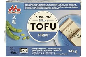 ‎MORI-NU Mori-Nu Seidentofu – Fester Tofu aus Sojabohnen – vielseitig einsetzbar – 12 x 349 g
