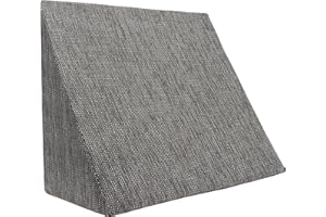 Formalind - Das Fantastische XL Keilkissen 60x50x30cm - Formstabiles XL Lesekissen für Bett & Couch. Lesekissen mit abnehmbarem & waschbarem Bezug. Vielfältiges Reflux Kissen. Grau