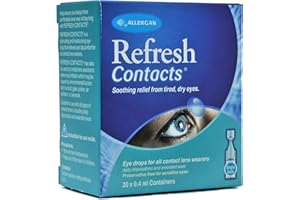 Refresh Contact Eye Drops 20 X 0.4ml, White