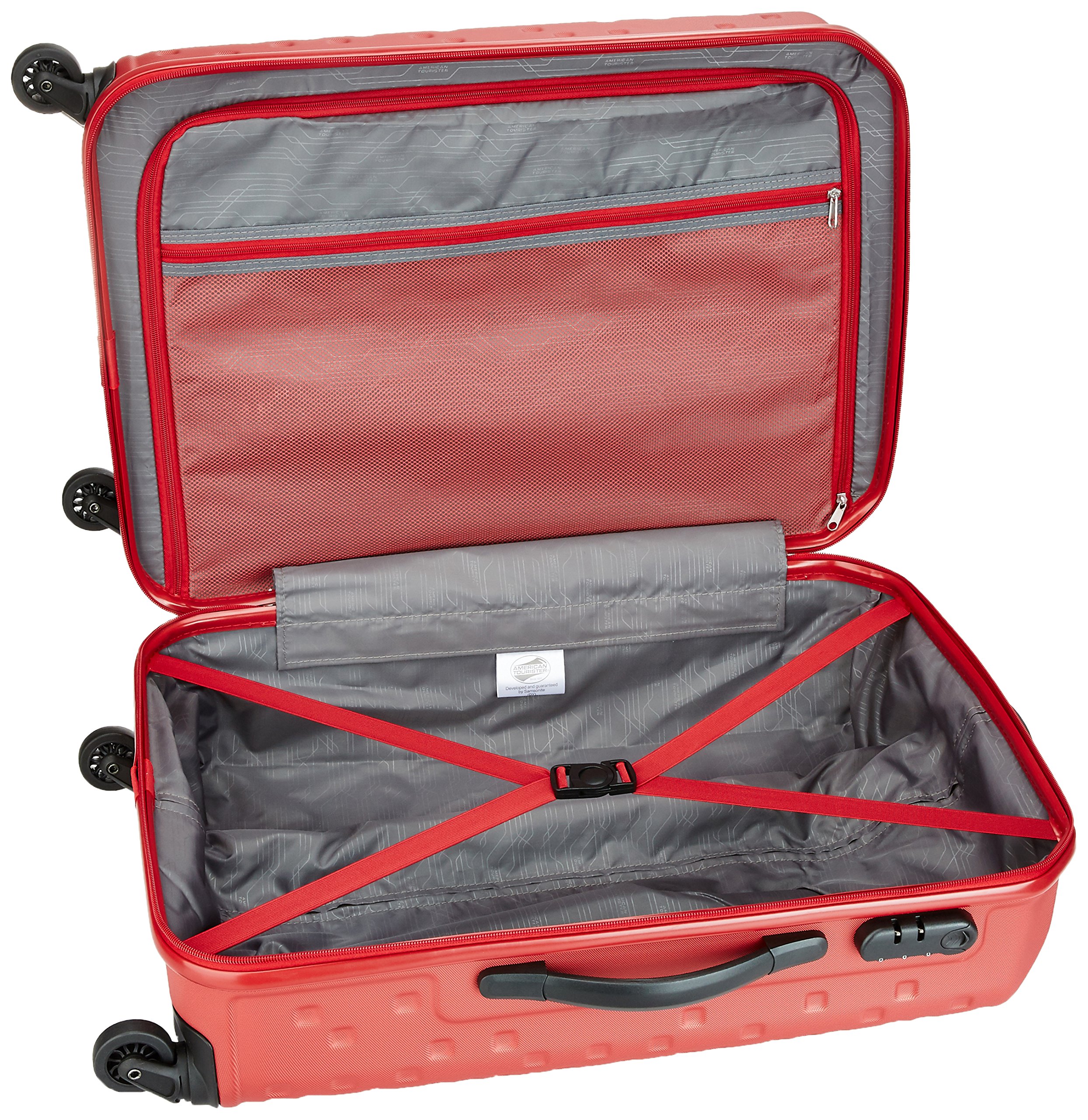 American Tourister Robotech Recessed TSA Lock & 8 Wheel & Internal Organiser, Hard PC Check-in Suitcase for Travel/Trolley Bag - Image 6