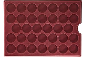 MC.Sammler Tableau pour 34 pièces de Monnaie - 36 mm de diamètre