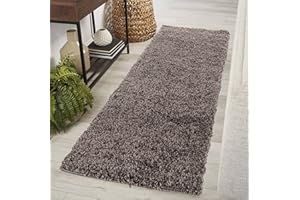 GULLAMBO Fluffy Shaggy Runner Rug – Soft, Non-Slip & Washable Long Pile Carpet for Hallways, Bedrooms, Stairs & Living Rooms – Perfect for High-Traffic Areas, Entryways & Landings