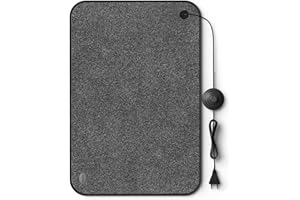 ‎BJÖRN&SCHILLER Björn&Schiller elektrischer Heizteppich mit Fußschalter, Heizmatte Fussboden, 75 Watt, Wärme für Füße, 40x60 cm, beheizbare Fußmatte für Büro und zu Hause, 210cm Kabel