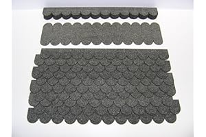 Martinshof Rothenburg Diakoniewerk Dachschindeln Rund (41 mm) - Set - Grau 23.401