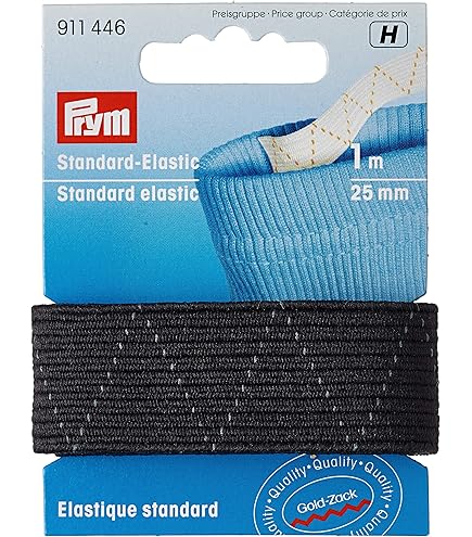 Elastico Per Cucito Nero 25mm X 5,5m - Fascia Elastica Per Pantaloni, Parrucche E Biancheria - Foto 10