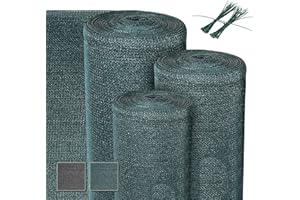 Sol Royal Shade Net SG 80 - Shading Net 165 g/m² - UV Shade 5000x200cm Shading Fabric Green Privacy Screening HDPE with Cable Ties for Greenhouse, Garden, Fence & Balcony