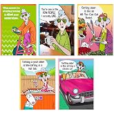 Hallmark Maxine Komik Doğum G&uuml;n&uuml; Kartı &Ccedil;eşitleri (Zarflı 5 Kart)