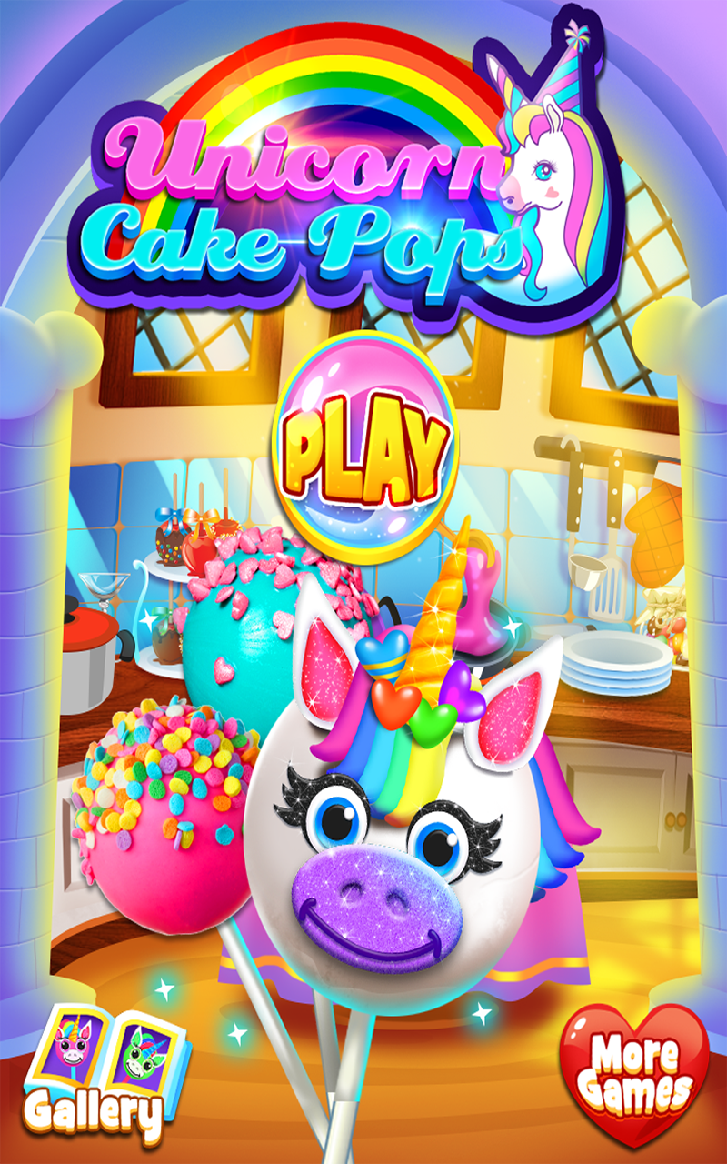 Unicorn Cake Pops Rainbow Food & Dessert Cooking Games FREE Amazon