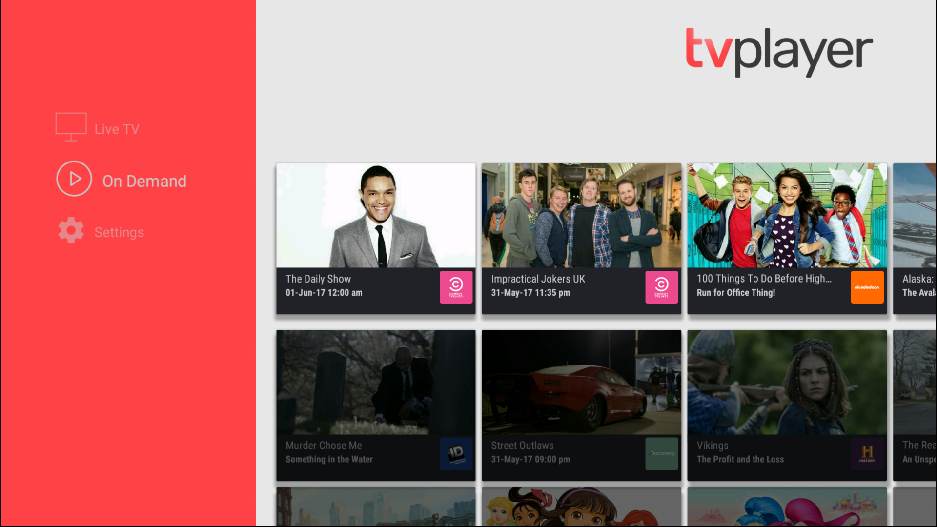 TVPlayer watch live and catchup TV Amazon.co.uk Appstore for Android