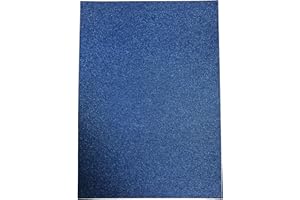 Oakwood Archer A4 Low-Shed Glitter Card-10 Sheets, Card, Royal Blue, 0.1 x 21 x 29.5 cm
