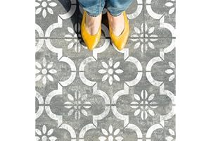 DIZZY DUCK DESIGNS 2 x Faux Tile Stencils - Paint Tile Effect on Floors Walls Furniture - Jannah 8" (203mm) Single