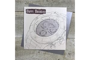 WHITE COTTON CARDS Montre pour Homme «Happy Birthday» Carte d'anniversaire