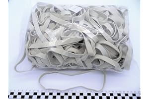 Progom - Elastiques - 200(Ø127) mm x 10mm - Blanc - sac de 1kg
