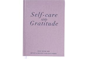 Graphique Self-Care Journal - Gratitude - 256 Pages - Weekly Quote & Daily Fill in Interiors - Hardbound Fabric Cover - Ribbon Marker (6" x 8")