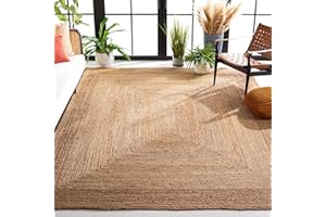 Safavieh Zeitgenössische Teppich für Wohnzimmer, Esszimmer, Schlafzimmer - Cape Cod Collection, Kurzer Flor, Beige, 180 x 180 cm
