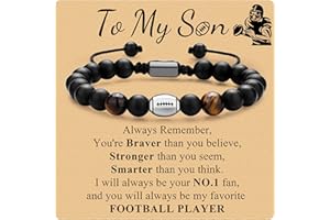 VEEDOFA Basketball Baseball Football Soccer Gifts for Teen Boys Son, Bracelet for Boys - Birthday Valentines Day Graduation Back to School Christmas Gifts