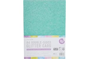 Dovecraft DCGCD042 A4 Double Sided Glitter Bumper Pack-Rainbow Pastels-300gsm, Multicolour