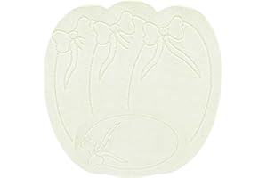 Emmahome ROMANY GYPSY WASHABLE 4PCS MAT/RUG SET, CARAVAN/MOBILE HOME MEDIUM SIZES, 75X125CM, ULTRA SOFT MICROFIBRE YARN, Mira (Cream)