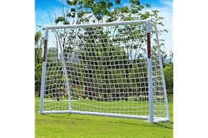 NORTHERN STONE Porta da calcio portatile in PVC per tutte le stagioni, 8 x 6 piedi, porta da calcio portatile da giardino, pali in PVC spesso 70 mm + sistema di chiusura integrato per bambini