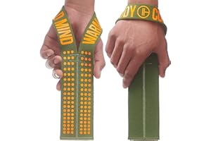 ‎WARM BODY COLD MIND WARM BODY COLD MIND V1 Lifting Straps für Olympisches Gewichtheben - Zughilfen für Krafttraining, Fitness Bodybuilding, Wrist Wraps, Weightlifting, Crossfit, Gym Kreuzheben Gurte