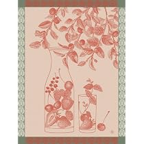 Le Jacquard Français – Torchons Cottage Jardin 60x80 Cm En Coton Jacquard Haut De Gamme, Made In France