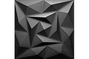 EURODECO Panneaux 3D 50x50cm polystyrène XPS PSE, décors panneaux muraux & panneaux de plafond 4m² - 16 pièces