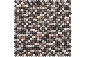 myfelt Filzkugel Sitzauflage Stuhlauflage - Néla - 36x36 cm, grau