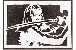 moreno-mata Real Handmade Graffiti Beatrix Kiddo Films Poster Room Decor Home Wall Art Decoration Bedroom Gifts for Men and Women