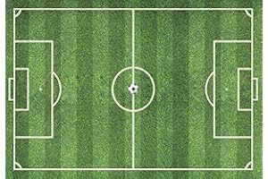 DESCONOCIDO Tappeto in vinile Campo di calcio, 80 x 55 cm, ideale per area giochi in camera da letto per bambini e ragazzi, moquette vinilica di 2 mm di spessore, facile pulizia (55 x 80 cm)