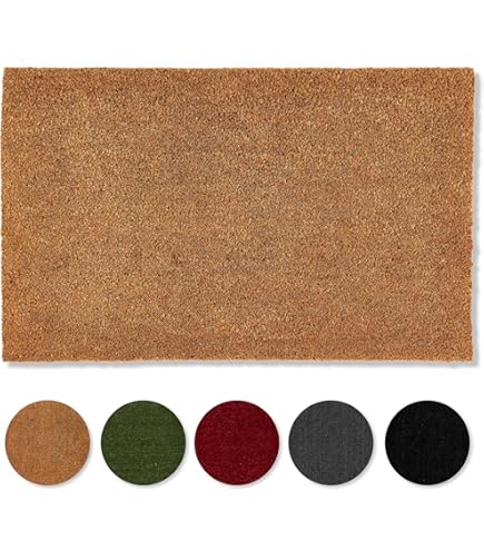 Tapis Fibre Coco 90x150 Paillasson En Fibre De Noix De Coco Naturel KARAT - Antidérapant, 90x150 Cm, épaisseur 1,7 Cm, Intérieur Et Extérieur Décoration Sol Antidérapante