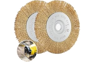 MERUYOO Lot de 2 brosses à joints - Compatible avec Gloria Multibrush et autres brosses métalliques - Largeur : 10 mm - Accessoire Weedbrush - Brosse de rechange