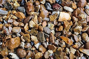 ROCKINCOLOUR RockinNature Golden Flint Pebbles Decorative Garden stones 14-20mm 14-15kg