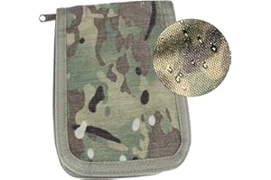 Rite in the Rain Odporny na warunki atmosferyczne pokrowiec na notatnik z tkaniny Cordura, 10 cm x 15 cm, pokrowiec multicam (nr C946M), 7,25 x 5,25 x 0,625