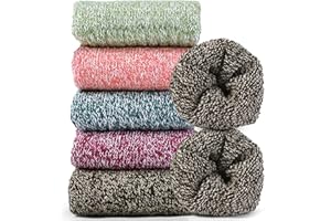 Jeasona 5 Pairs Thermal Socks for Women Ladies Thermal Socks Womens Warm Socks Thick Socks for Women Winter Christmas Stocking Stuffer