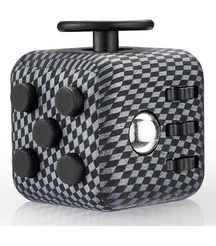 Steemjoey 4 Cubes Anti-stress Fidget – 6 Modules Chacun, Bleu/violet, ABS, 3,4 Cm, Pour Enfants Et Adultes, TDAH, Anxiété