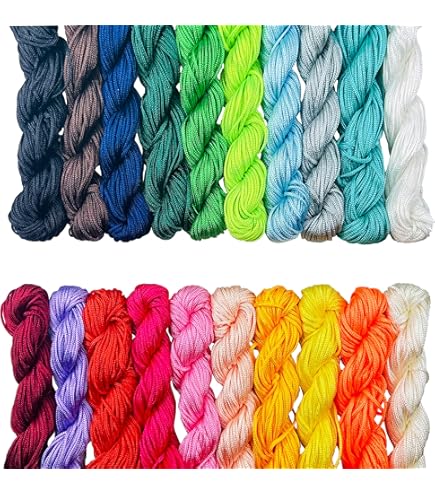 Ewparts 180 Mters Cordon Pour Bracelet Cordon Satin Fil Nylon Pour Bracelet Corde Cordons De