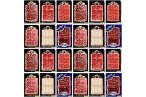 JAMONONLINE Lote Degustación: Jamón de bellota, Lomo de bellota, Cecina de Vacuno, Chorizo de bellota, Salchichón de bellota, Queso Oveja. (400 g de cada).