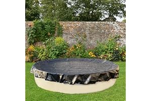 POOL CHLOR SHOP Winter Poolabdeckung rund mit Randverstärkung | Winterabdeckplane für Pool mit Materialstärke 220g/m² | Poolabdeckplane für Überwinterung | Poolplane Winterfest für Becken mit Durchmesser: 6,00m