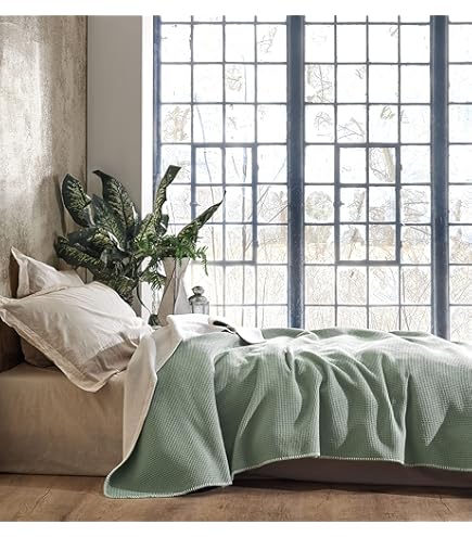 BOHORIA® Premium sprei Ubud - bedsprei, woondeken, omkeerbare deken, knuffeldeken, bankdeken met patroon (obsidiaan Maze, 220 x 240 cm