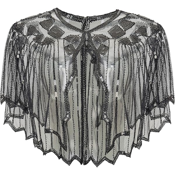 1920er Kleidung Damen PrettyGuide Damen Abendcape M Produktbild-Vorschau 11