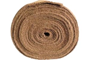 PEMMIPRODUCTS Unkrautschutzmatte aus Kokosfaser, 0,50 m x 10,00 m, ca. 7 mm dick, 5,00 m², (EUR 7,50/m²), Winterschutzmatte, Pflanzenschutzmatte, Kompostabdeckmatte,Kokosmatte, 100 % biologisch abbaubar, nachhaltig