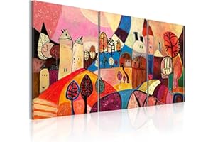 Cuadros B&D XXL - Cuadro en Lienzo 120x60-3 piezas - Impresión en material tejido no tejido cuadros decoracion salon modernos lienzos decorativos dormitorios -d Abstracto 5711