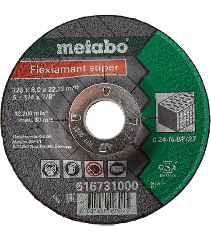 Rhodius KSM Schruppscheibe – 125 X 7,0 X 22,23 Mm, Form 27, 80 M/s, Für Stahl – Angenehmes Schleifverhalten, Lange Lebensdauer